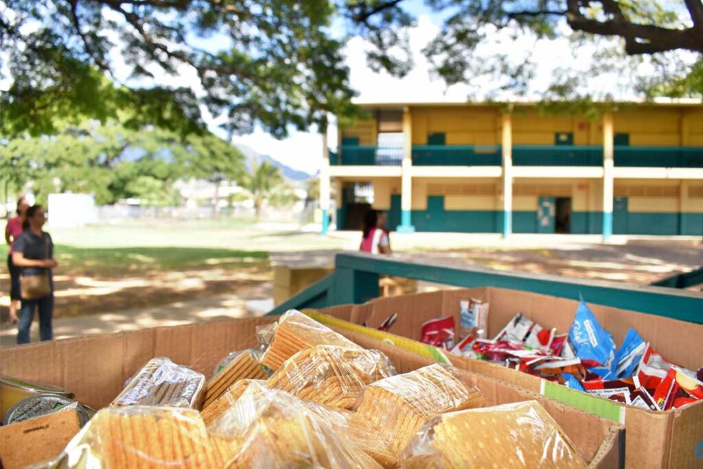 Food 4 Keiki School Pantry at Waianae Elementary School