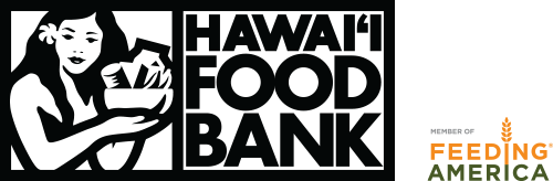 Hawaii Foodbank logo and Feeding America member badge