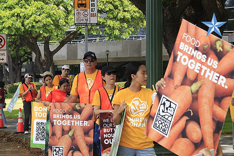 Volunteers lend a hand at Hawaii Foodbank’s Food Drive Day